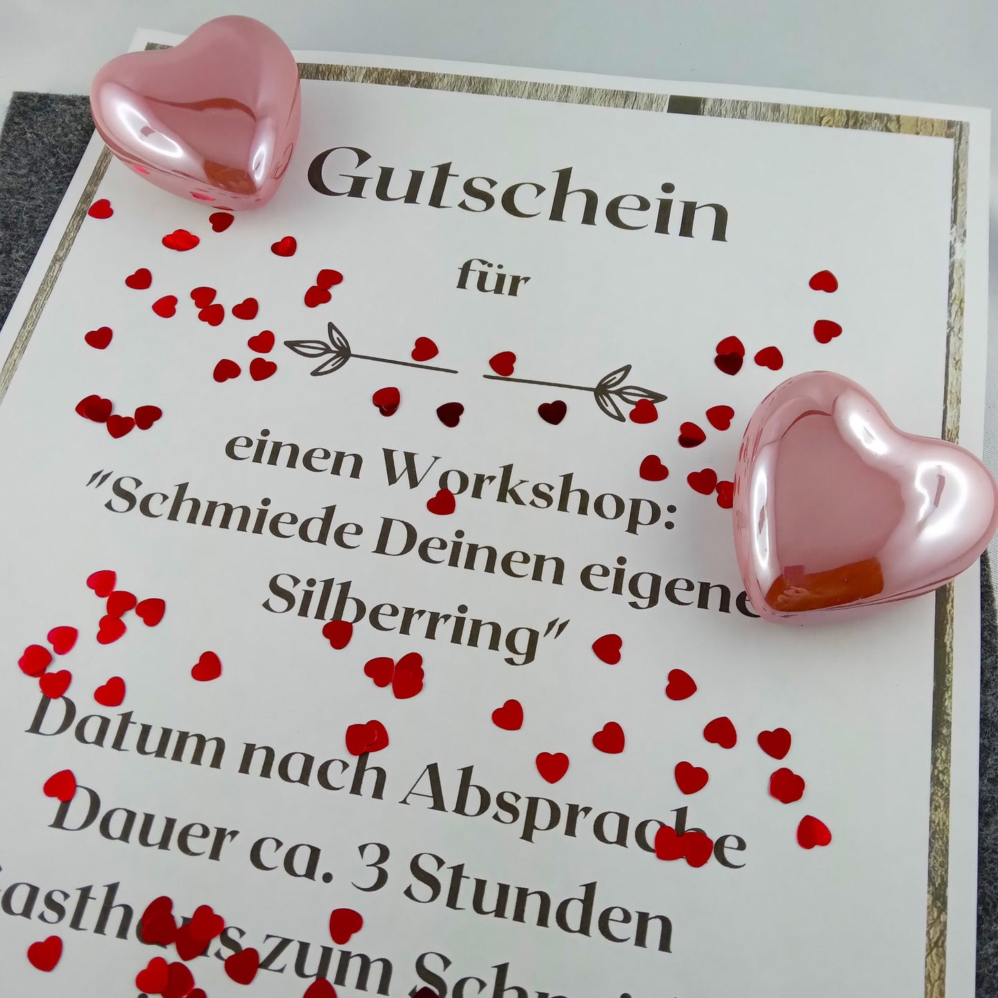 Gutschein - Schmiede Deinen eigenen Silberring o. Anhänger inkl. Material