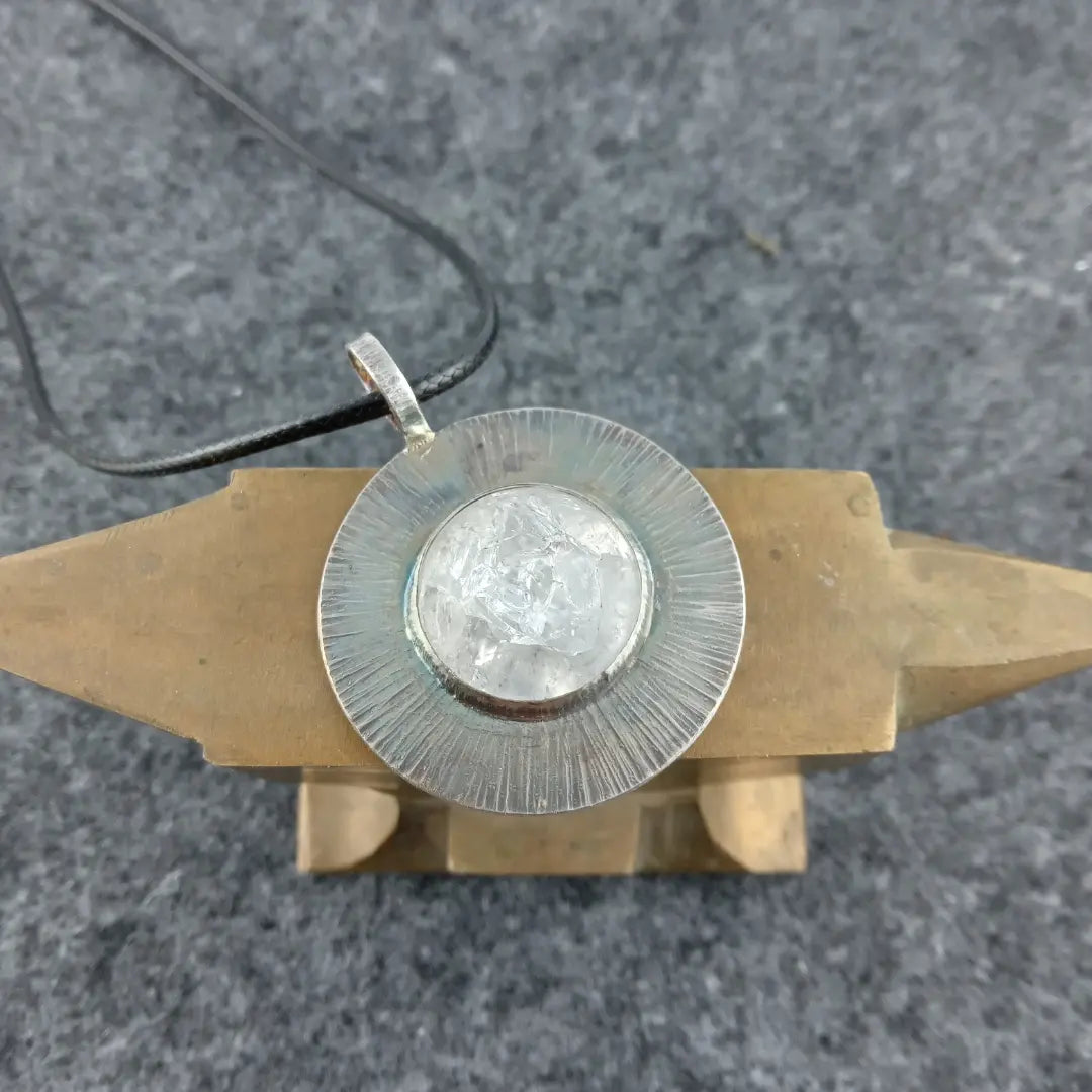 Anhänger mit Bergkristall (925er Silber)